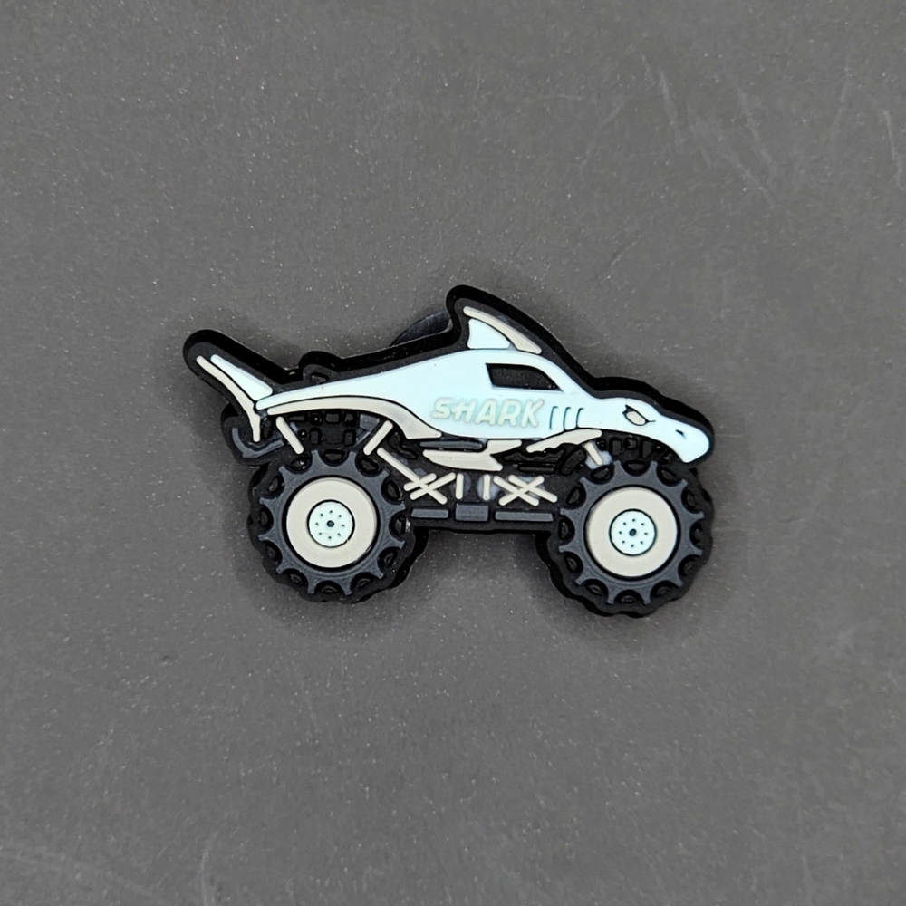 (5/$15) Shark Monster Truck Croc Charm